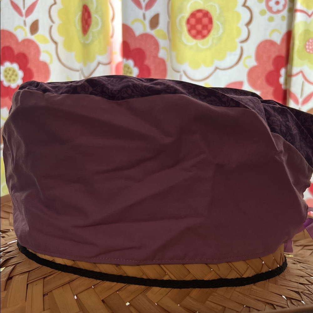 Purple & lavender floral scrub cap